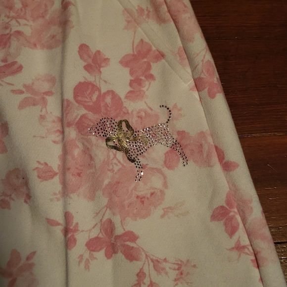 PINK x LoveShackFancy Bling Oversized Crew Sweatshirt & Sweatpants Set (M/L Set) - Picture 9 of 14